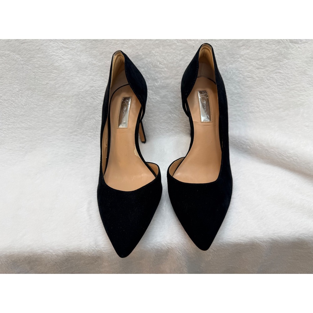 INC Kenjay Teal Suede D'Orsay Pumps Stiletto Heel Quiet Luxury Office Chic Heels - Picture 2 of 7